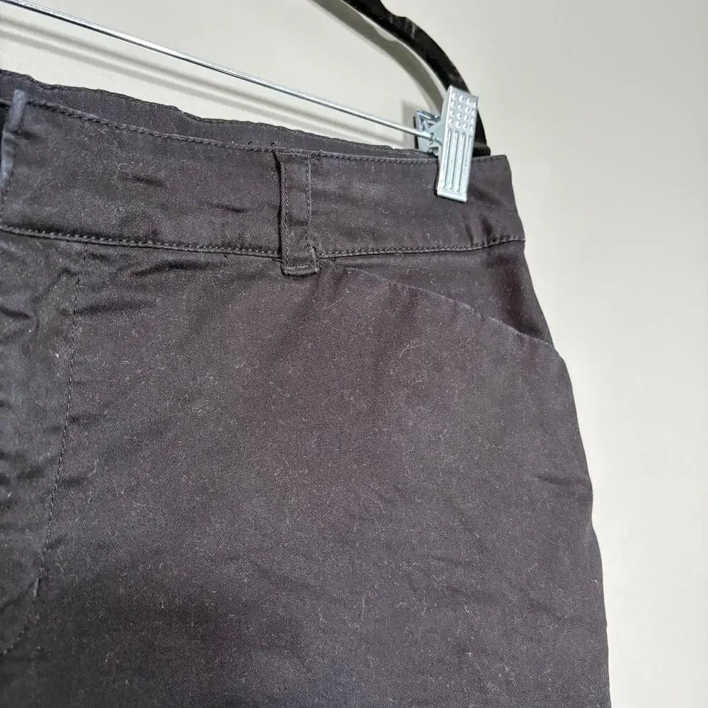 Croft & Barrow Classic Fit Black Chino Bermuda Shorts - 16 - Women's Plus Size